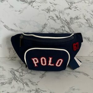 Polo Ralph Lauren Racing Sport Patched 67 Logo Crossbody Bag PWing Preppy NYC